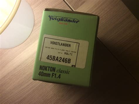 Voigtlander Nokton Classic 40 mm f/1.4 — Teletype