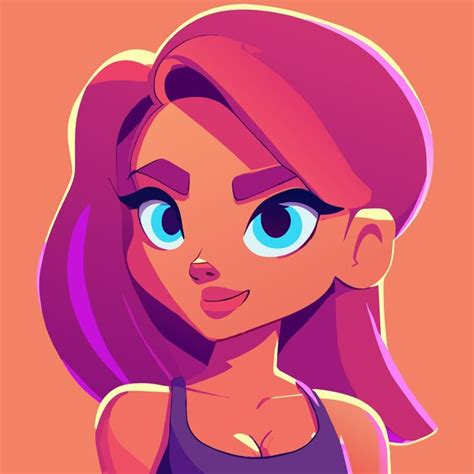 Cute girl hand drawn flat stylish mascot cartoon character drawing ...