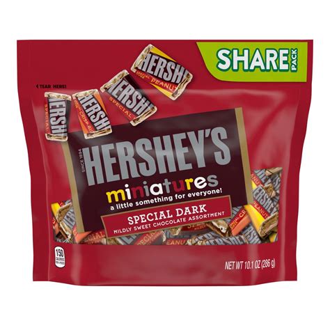 HERSHEY'S SPECIAL DARK Miniatures Assorted Dark Chocolate Candy Bars ...