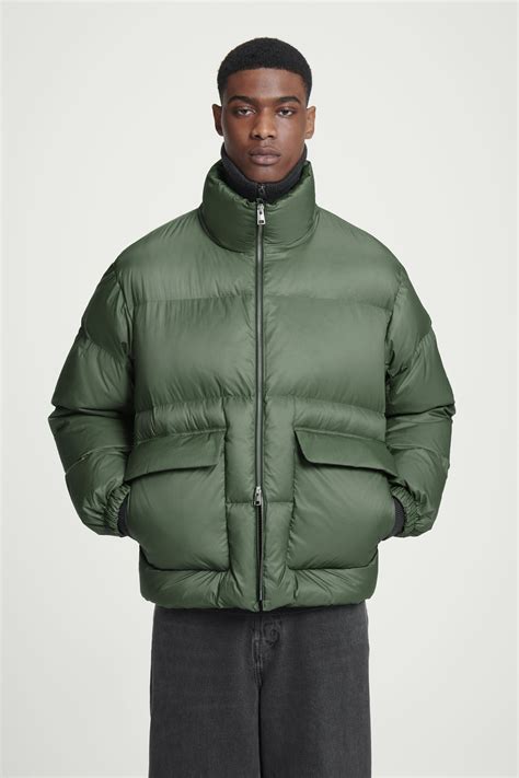 DOWN-FILLED PUFFER JACKET - GREEN
