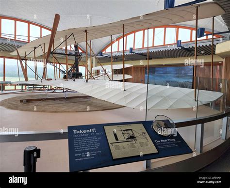 Reproduction of the Wright Brothers' 1903 Flyer with fabric wings on ...