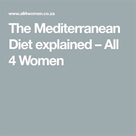 mediterranean diet explained