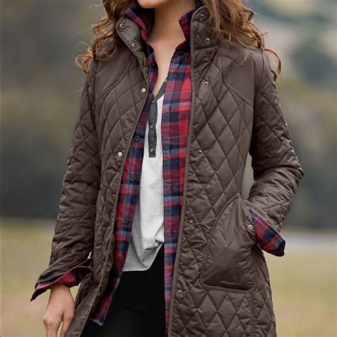 Eddie Bauer NWT Year Round field coat quilted PS | Fall winter outfits ...