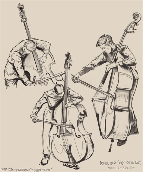 Upright Bass Drawing at Ashley Baines blog