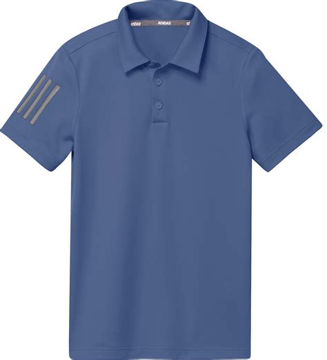 Adidas Three Stripe Junior Golf Shirts
