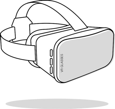 가상 현실 또는 VR 안경 벡터 아이콘 | 프리미엄 벡터