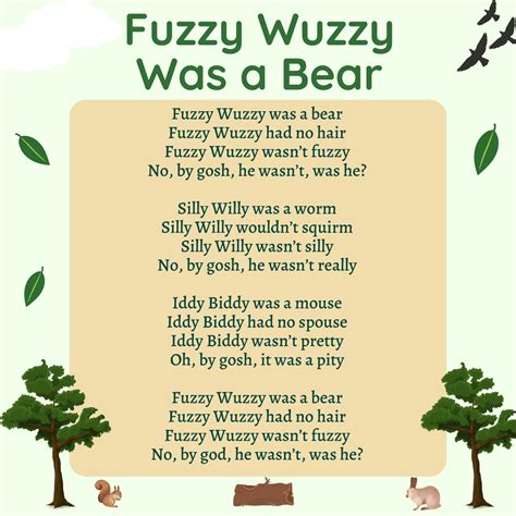 Fuzzy Wuzzy Was a Bear Lyrics, Origins, and Video