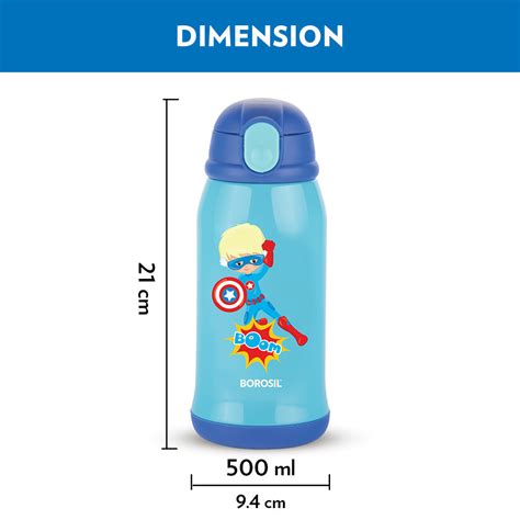 Buy Stainless Steel Superhero Kids Sipper Bottle Flask Water Bottle 500 ML