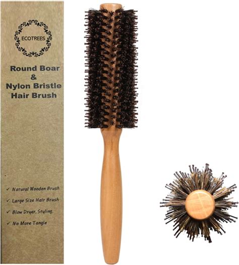 Amazon.com : Large Round Blow Dry Brush - Boar Bristle, Thermal Ceramic ...