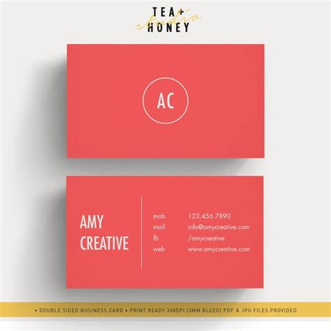 Plain Business Card Template 的图像结果