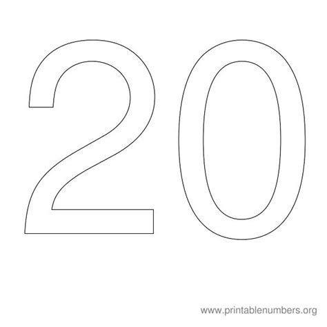 7 Best Images of Printable Numbers 10-20 - Numbers 11 20 Coloring Pages ...