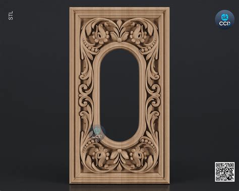 Carved Frame STL 3D Model, Carvign Frame, CNC Router Carving ArtCAM Fi ...
