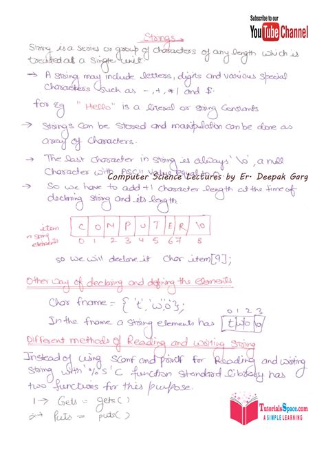 Image result for Jenny Lecture On C Programming 63 String