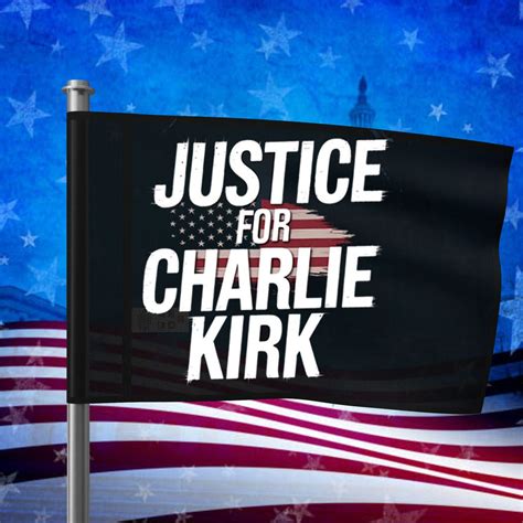 Justice For Charlie Kirk Americas Flag