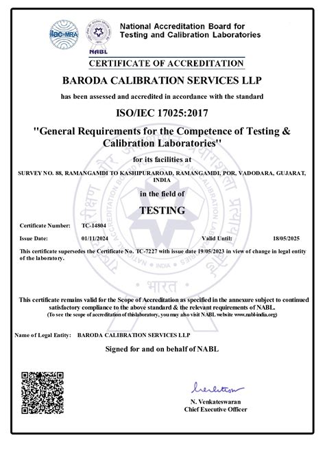 Baroda Calibration Services LLP
