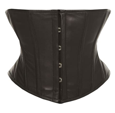 Mystical - Underbust Black Leather Corset