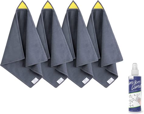 loukin 4pcs Magnetic Whiteboard Cleaning Cloth, Dry Erase Cleaning ...
