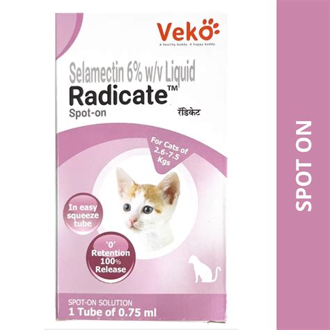 Veko Radicate Selamectin Flea Treatment for Cats – Spot-On Solution ...