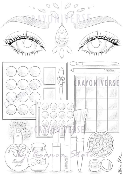 Printable Makeup Face Coloring Pages [2025]