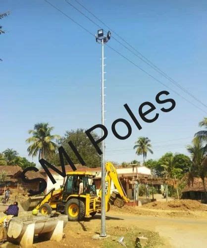 High Mast Lighting Pole - Bajaj Lighting Poles Manufacturer from Bengaluru