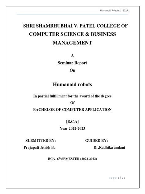 Humanoid Robot PDF 的图像结果