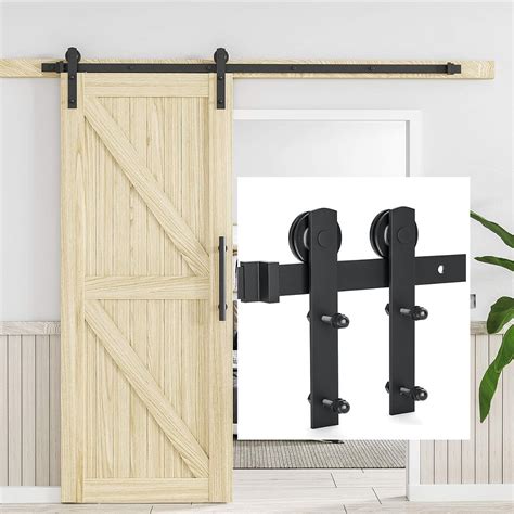Amazon.com: Acicihenn 6 FT Sliding Barn Door Hardware Kit Fit 36 ...