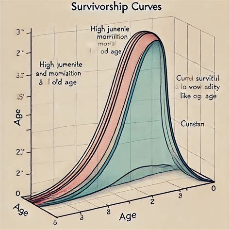 Use the survivorship curves (A, B, and C) shown on the graph below to ...