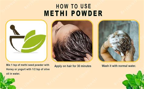 Brijbooti Fenugreek Seed Methi Seeds Powder for Hair Growth -(250 Gr ...