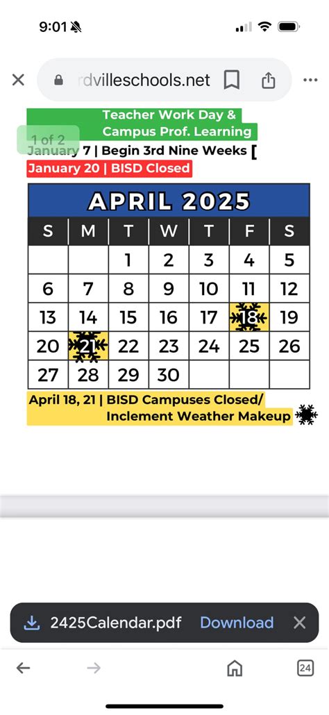 Birdville ISD Families & Friends | Here is the 2025/26 BISD Calendar ...