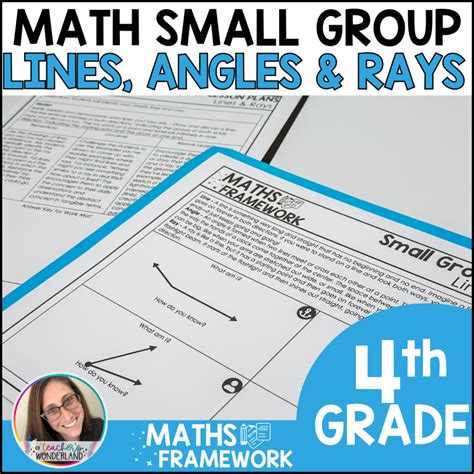 4th Grade Lines, Angles & Rays Small Groups Plans & Work Mats - RTI ...