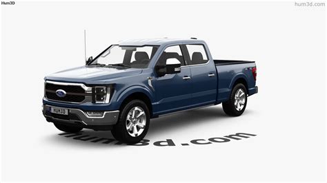 Vista 360 del modelo 3D de Ford F-150 Super Crew Cab 6.5 ft Bed King Ranch 2025 - Tienda 3DModels