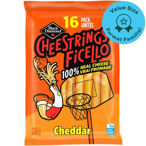 Buy Black Diamond Cheestrings Cheddar 16 Count | FreshCo