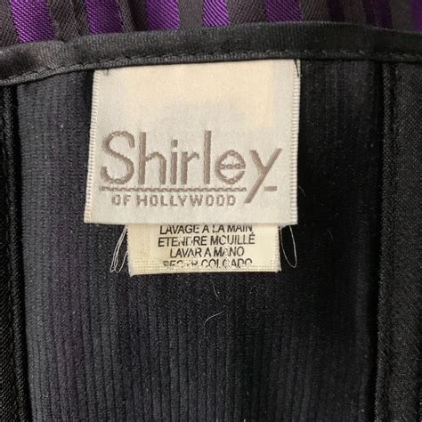Vintage Vintage Shirley of Hollywood Corset Top 32 Purple Stripe Zip ...