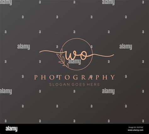 WO feminine logo. Usable for Nature, Salon, Spa, Cosmetic and Beauty ...