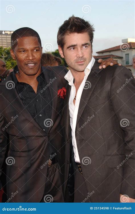Colin Farrell,Jamie Foxx editorial stock photo. Image of actors - 25134598