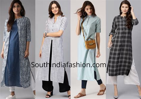5 Stylish Office Wear Kurtis | Formal Work Wear Kurti Designs | Office ...