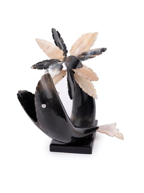 12-Inch Buffalo Horn Fish: Natural Elegance | Shop Now