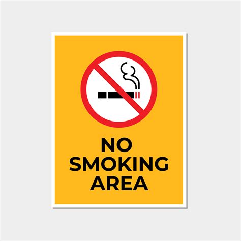 No smoking area sign. No Smoking vector sign. 24086391 Vector Art at ...