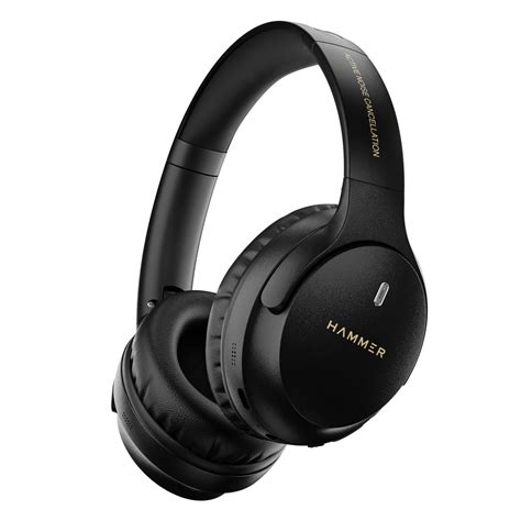 HAMMER Bash Vivid ANC Wireless Bluetooth Over-Ear Headphones with 23 dB ...