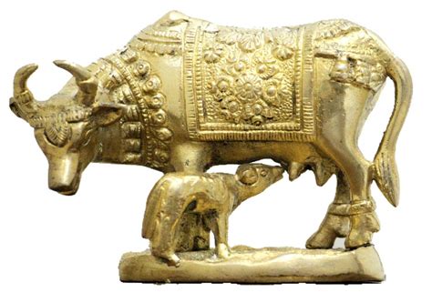 Buy Brijwasi Bazaar | Kamdhenu Cow and Calf Figurine/ Murti / Idol ...