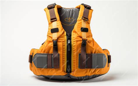Premium Photo | Kayaking Life Vest Isolated on White Background