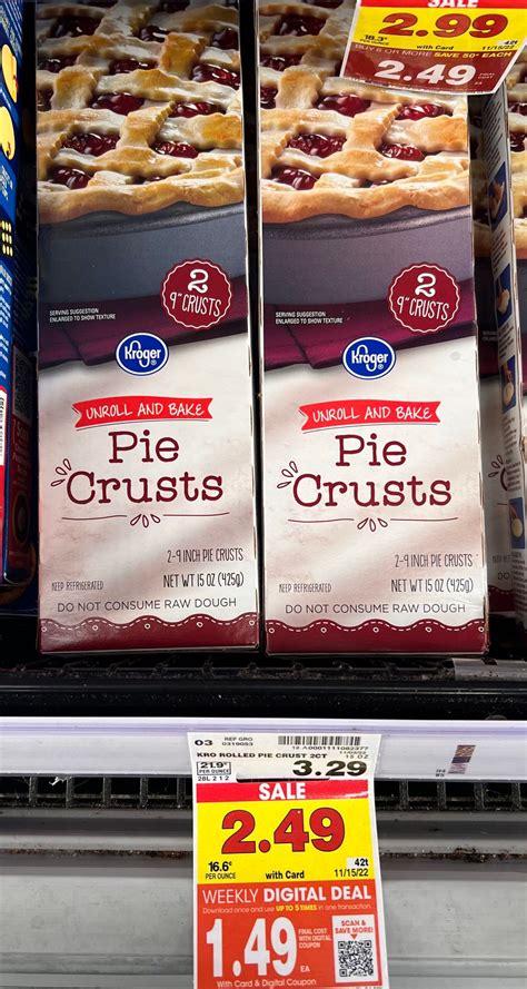 Kroger Pie Crust ONLY $1.49! - Kroger Krazy