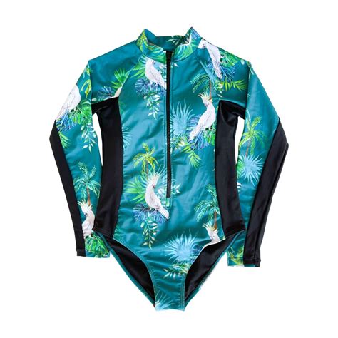 Womens Long Sleeve Swimsuit | Ladies Swimwear Australia – Tribe Tropical