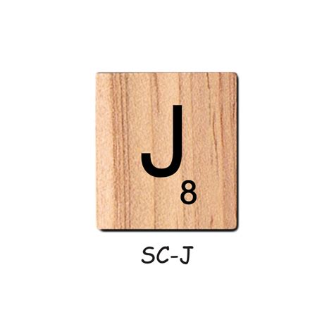 Letter J – Wooden Scrabble Tiles – BSIRI GAMES