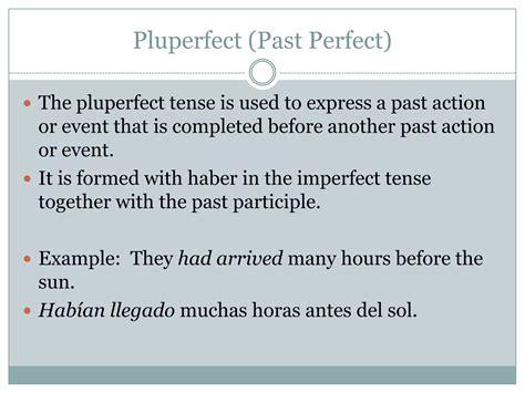Perfect Tenses - Spanish II | PPTX