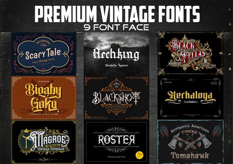 Vintage Fonts Collection – Font Vieux – SYCDE
