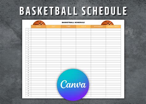 Free Printable Basketball Calendar - King Printables