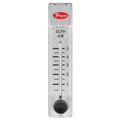 Dwyer Instruments Flowmeter, range .1-1 SCFH air, no valve. RMA-2 | Zoro