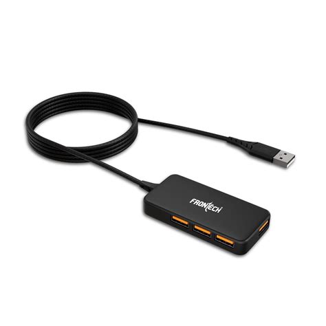 Frontech USB Hub with 4 Port | Switches & LED Indicators | Extra Power ...