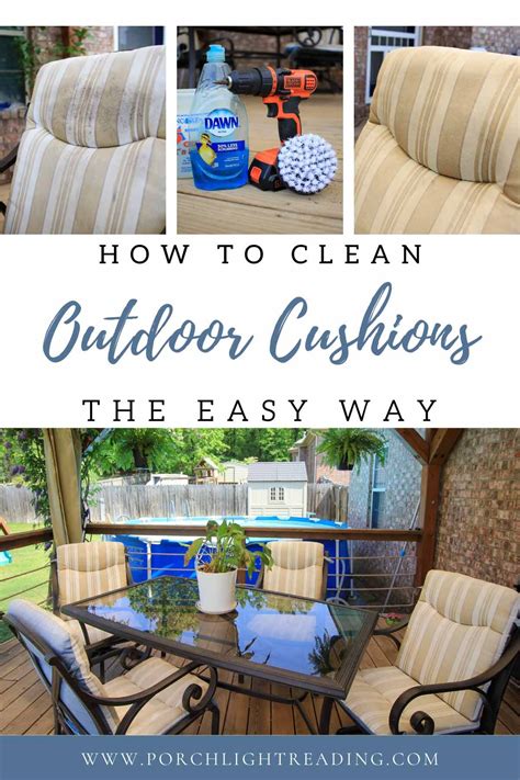How to clean outdoor cushions – Artofit